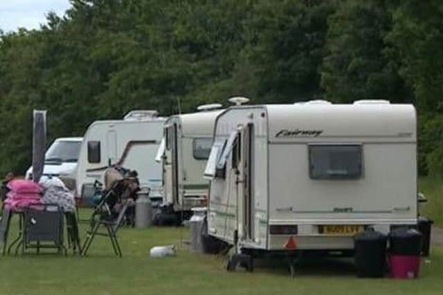 Travellers moved onto Oakgrove school field on Friday