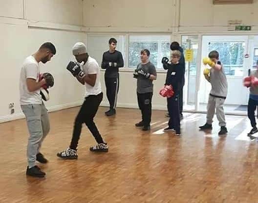 The boxing sessions are free