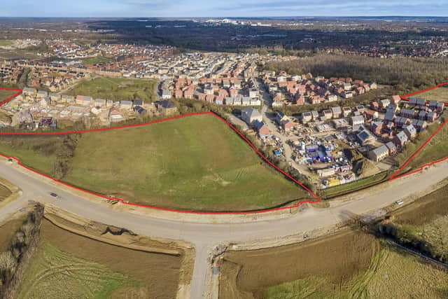 The three parcels of land which L&Q Estates has sold to Crest Nicholson in Milton Keynes