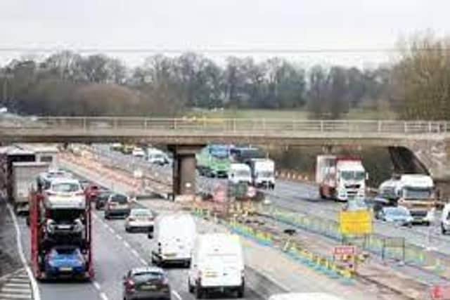 Police area appealing for witnesses following a collision on the M1 northbound at Milton Keynes