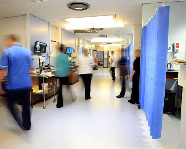 A ward at the Royal Liverpool University Hospital, Liverpool.