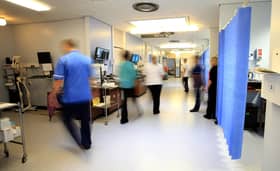 A ward at the Royal Liverpool University Hospital, Liverpool.