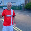 Mark in his LTFC shirt. Picture: Mark Crowther
