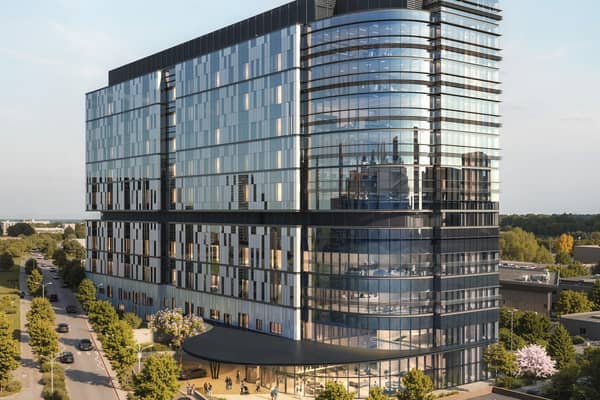 An artists' impression of how the new hospital will look