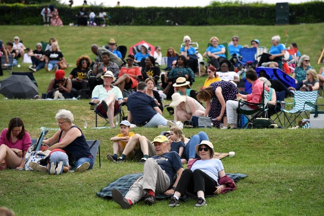 Plenty of residents enjoyed the performances at Campbell Park, photo by Jane Russell