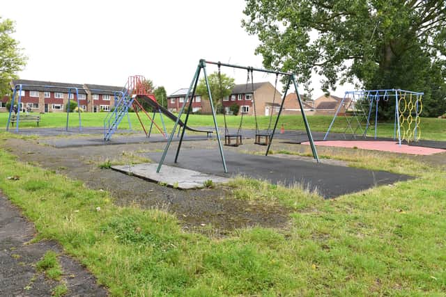 Nothing in this neglected MK play area has been maintained for 30 years