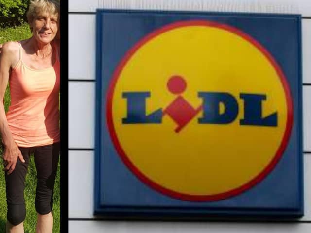 Terminally-ill Karen Sahiti was mistaken for a 'druggie' and banned from entering Lidl in MK. Lidl store image credit: Getty Images.