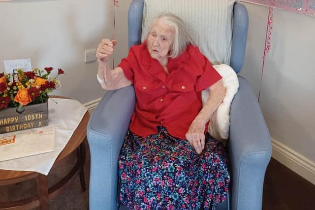 Sylvia Way celebrates her 105th birthday