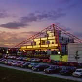 The Point at Milton Keynes, England, photo from Patrick McCarthy/ Alamy Stock Photo