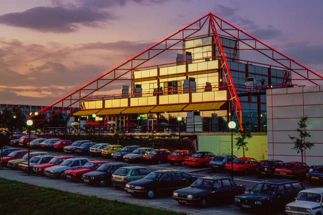 The Point at Milton Keynes, England, photo from Patrick McCarthy/ Alamy Stock Photo