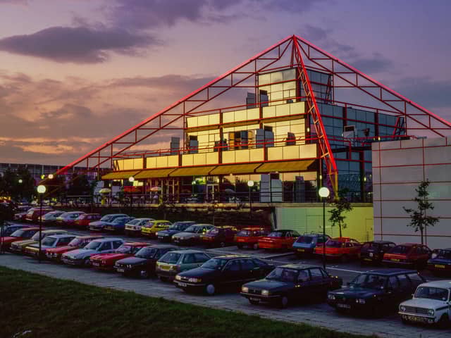 The Point at Milton Keynes, England, photo from Patrick McCarthy/ Alamy Stock Photo