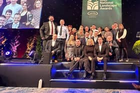George Davies Turf team collecting their BALI award in London