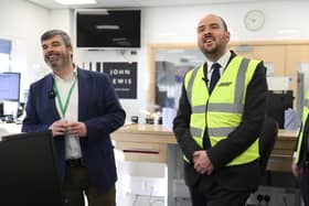 Richard Holden in John Lewis in Milton Keynes, photo from Department for Transport/Dan Dennison