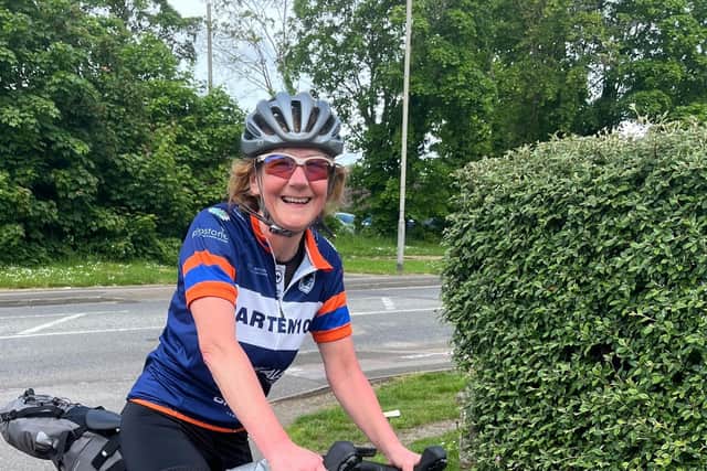 61-year-old Lynn McBrearty is cycling 2,000 miles to help the YMCA in Milton Keynes