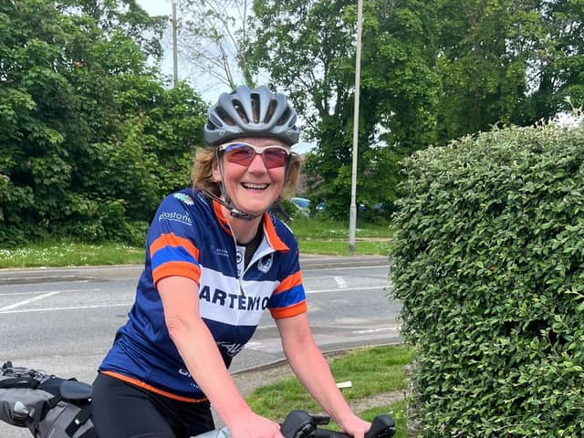 61-year-old Lynn McBrearty is cycling 2,000 miles to help the YMCA in Milton Keynes
