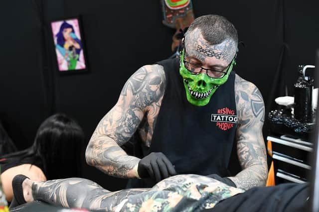 There were plenty of wacky sights at Tattoo Fest - and even the occasional bare butt!