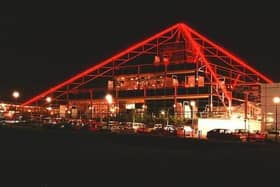 The Point is an iconic landmark at Central Milton Keynes