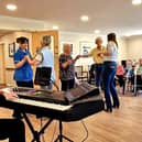 Elderly care home residents are loving David and Carmen's concerts