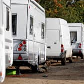 There were fewer traveller caravans pitched in Milton Keynes at the start of this year. Photo: Chris Radburn PA