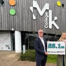 Chief Operating Officer of MK College Group, Jason Mansell, with Deputy Leader of MK City Council, Cllr Lauren Townsend