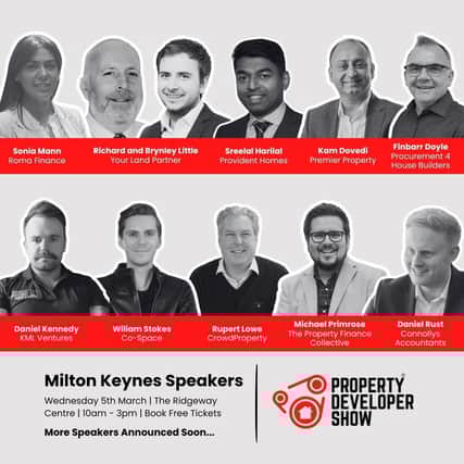 Speaker line-up at Property Developer Show