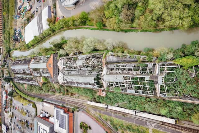 The historic Wolverton Works buildings are in a state of dereliction