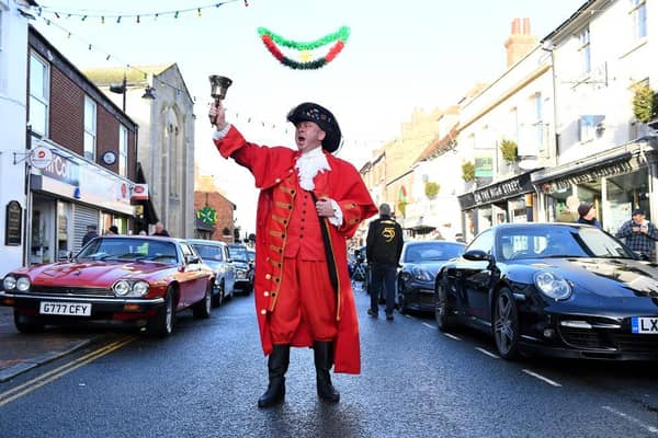 Stony Stratford's town crier declared the event open