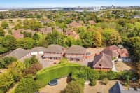 An aerial view of the property on Hillcrest Close in Loughton