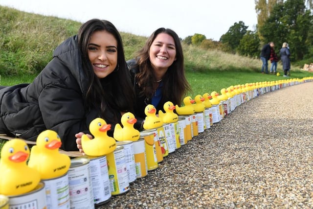 These helpers found a quacking way to add a splash of colour