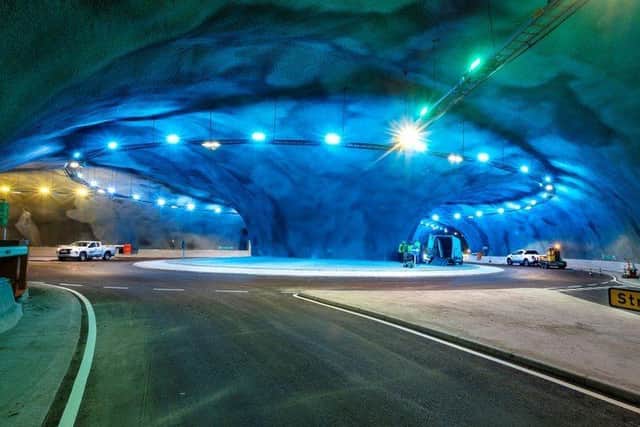 The Faroes tunnel has the world's first underwater roundabout