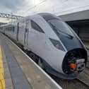 The new Avanti IET 805001 was being tested out in Milton Keynes last night