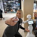 People can interact with the robot at centre:mk