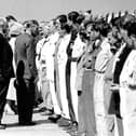 The King and Queen attended the milestone British Grand Prix in 1950