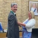 Newly appointed deputy mayor Mick Legg pictured with his wife, deputy mayoress Mandy Legg