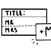 Argos now includes the title 'Mx' on all online order forms