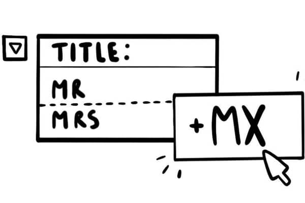 Argos now includes the title 'Mx' on all online order forms