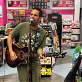 Playing Live at MK HMV earlier this year