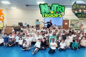 Some of the children who have been practising for the Golden Games in Milton Keynes