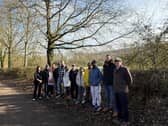 Tattenhoe Residents at the site of the new tip