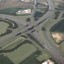 An artistic impression of the new look A1 Black Cat roundabout
