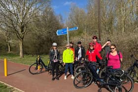 Officers and supporters enjoying the new Redway