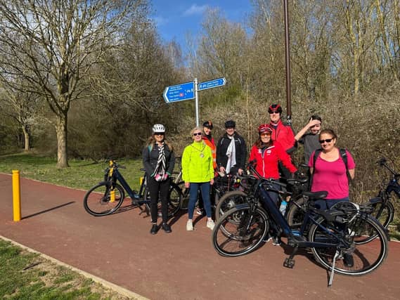 Officers and supporters enjoying the new Redway