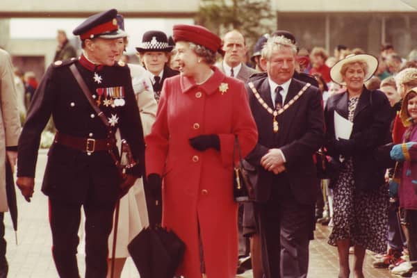 1992 Christ the Cornerstone opening visit. Photo: Living Archive MK