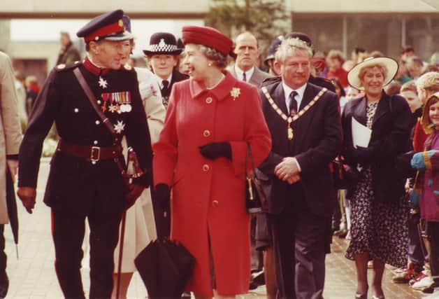 1992 Christ the Cornerstone opening visit. Photo: Living Archive MK