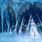 The stunning set is a star of the show, alongside Samantha Barks as Elsa (photo: Johan Persson)