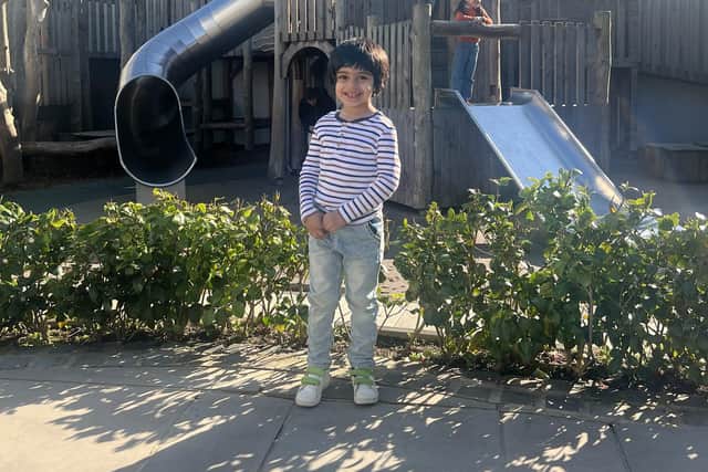 Waleed Ahmad is only four years old but is planning to raise £1000 for charity