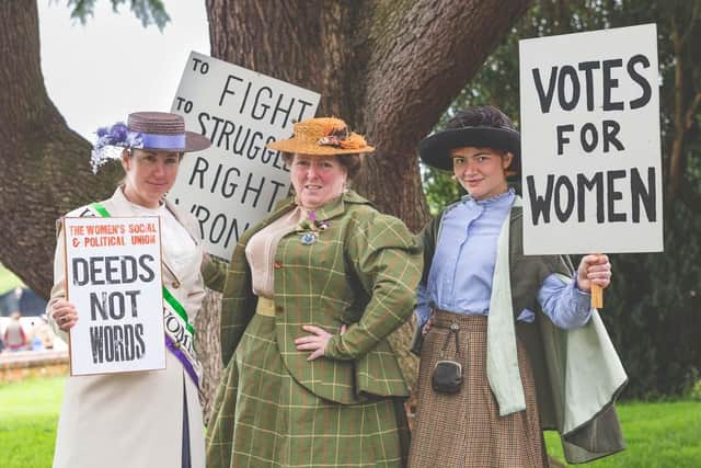 MK Museum's popular History Festival is back on May 11 & 12 with banner waving suffragettes fighting for the right to vote