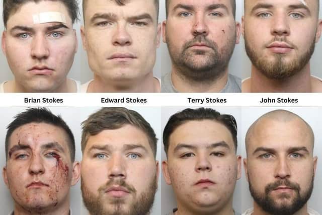 Eight men, including two from Milton Keynes, were sentenced for their part in wedding party fracas