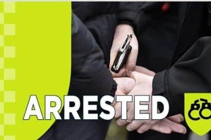 An arrested man remains in police custody