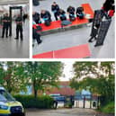 Police visited Shenley Brook End School this morning as part of the Operation Detect scheme